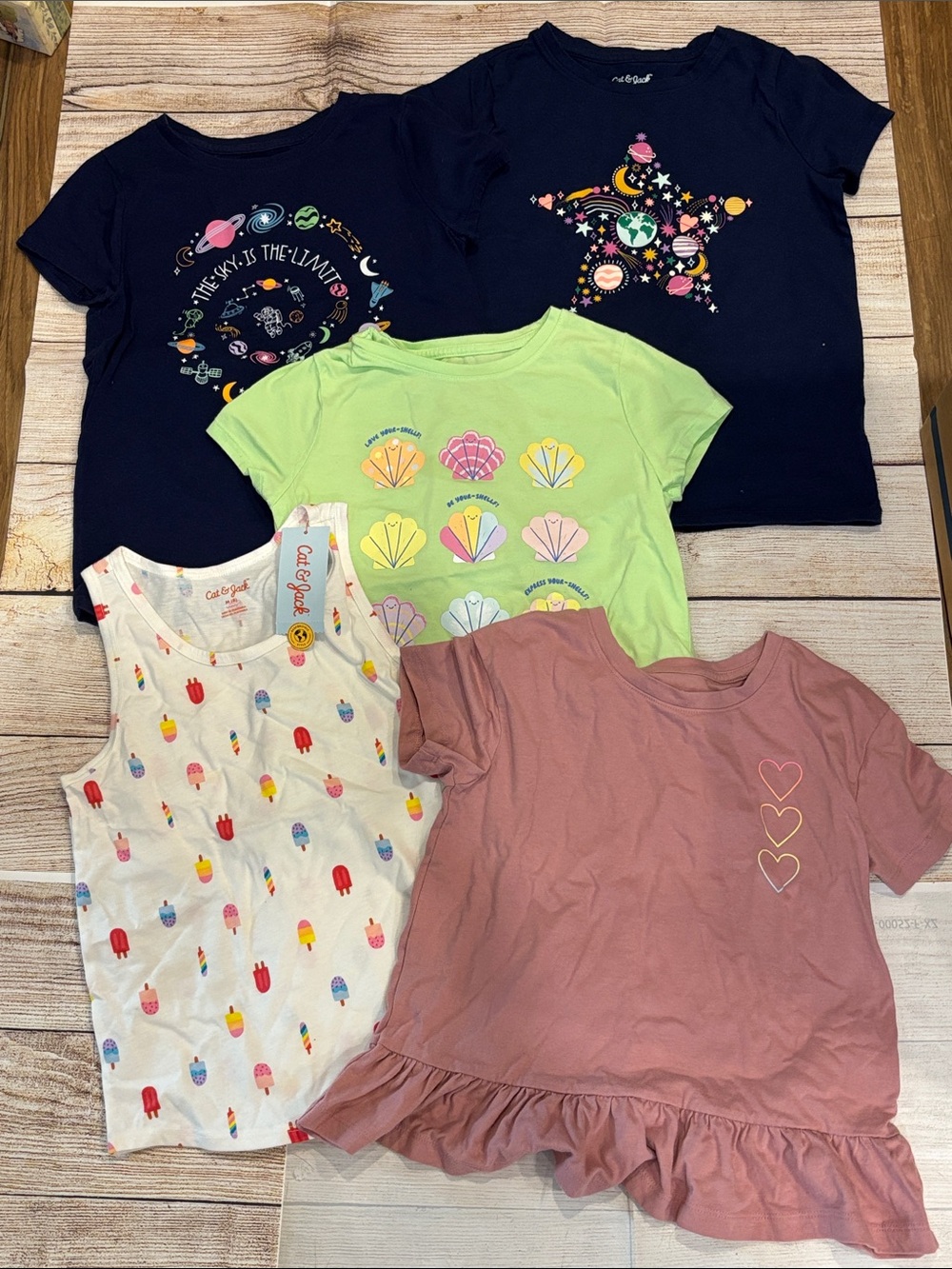 Cat & Jack girls shirt bundle